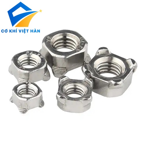 Ê cu hàn 4 chân inox 304 - Đai ốc hàn 4 chân inox