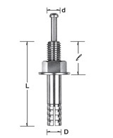 TẮC KÊ INOX M16, BU LÔNG NỞ M16