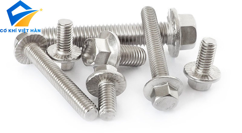 Bu lông inox liền long đen Din 6921