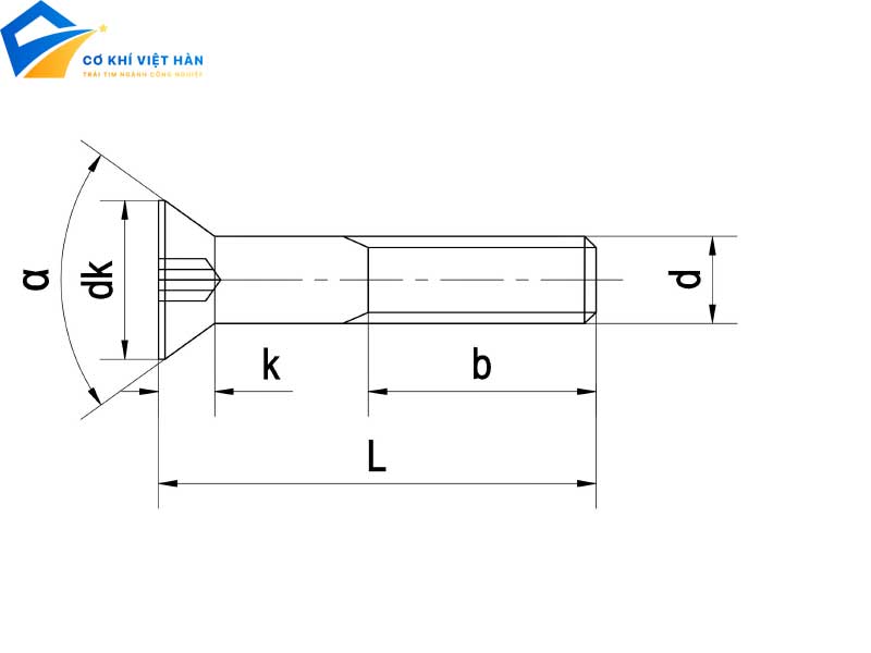 Bảng tra cứu kích thước bu lông ren suốt DIN933