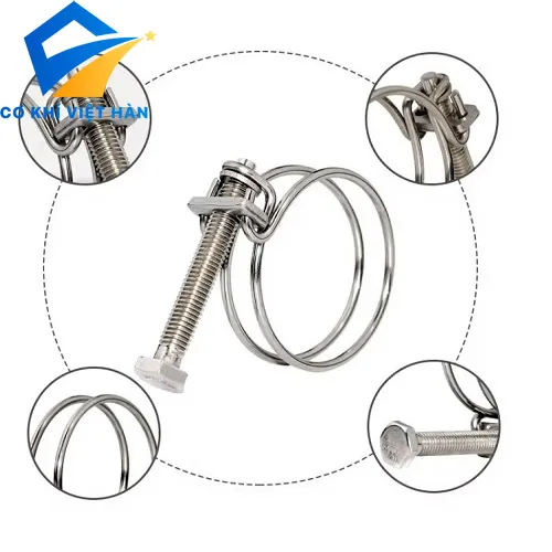 Đai xiết dây đôi inox