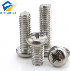 VÍT INOX PAKE ĐẦU TRÒN THÂN BU LÔNG: DIN 7985