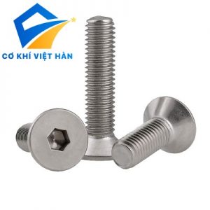 BU LÔNG INOX LỤC GIÁC CHÌM ĐẦU BẰNG: DIN 7991