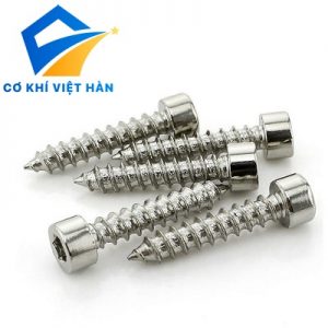 VÍT GỖ ĐẦU LỤC GIÁC CHÌM INOX, DIN 912