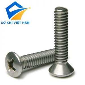 VÍT INOX PAKE ĐẦU OVAL (Ô VAN) THÂN BU LÔNG: DIN 966