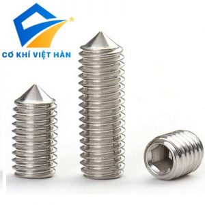 VÍT TRÍ LỤC GIÁC ĐẦU NHỌN INOX, DIN 914